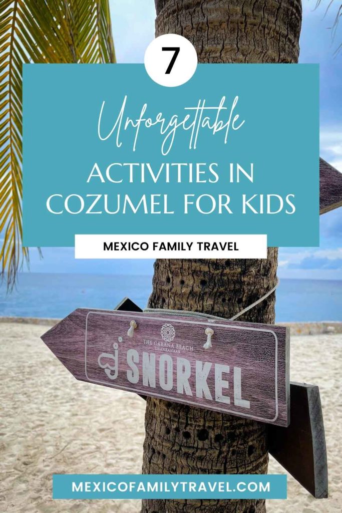 7 Unforgettable Activities in Cozumel for Kids | Mexico Family Travel

Pinterest image for a post about activities to do in Cozumel for kids.

Image description: an upright palm tree trunk with a sign that says snorkel posted on it, with a title overlay.