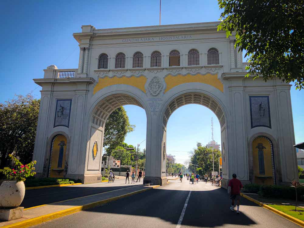 Arcos Vallarta in Guadalajara, a place to visit during a Guadalajara tour and a Guadalajara itinerary